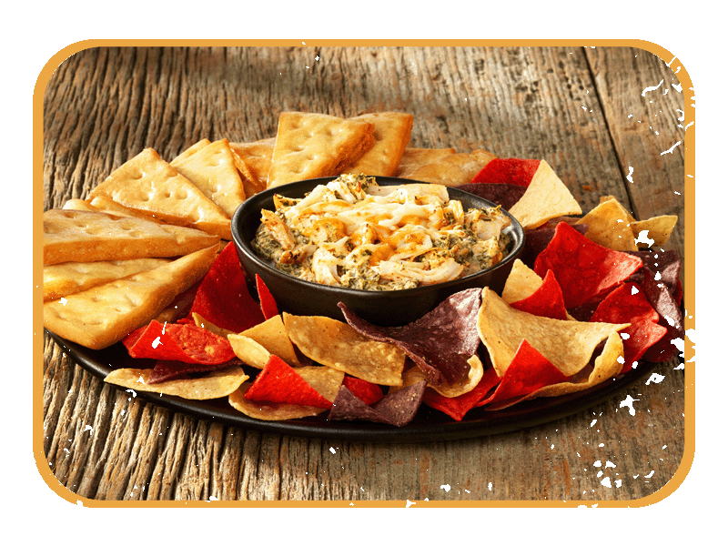 Smoked Chicken Four Cheese Spinach Dip